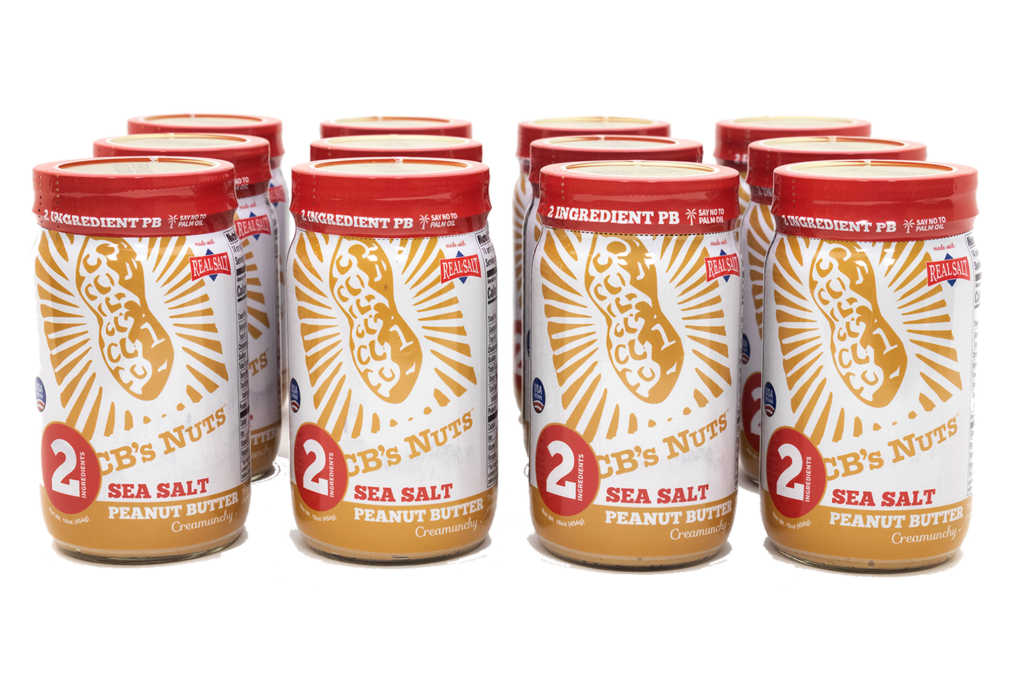 16oz Natural Creamunchy Peanut Butter with Sea Salt - 12