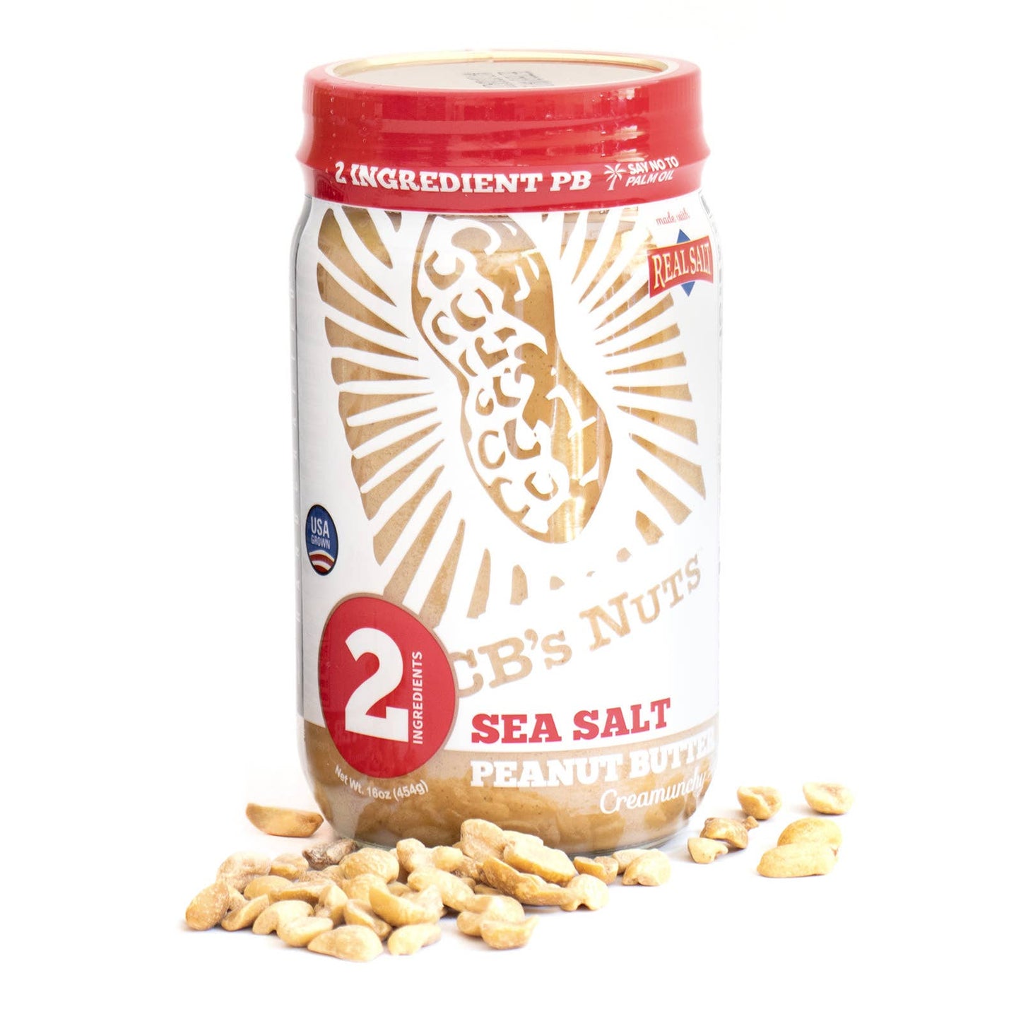 16oz Natural Creamunchy Peanut Butter with Sea Salt - 12